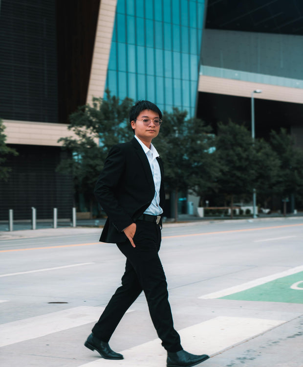 Editorial city menswear backdrop
